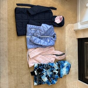 Girl 4 coat bundle sz 10/12- North Face, Crewcuts, Spyder